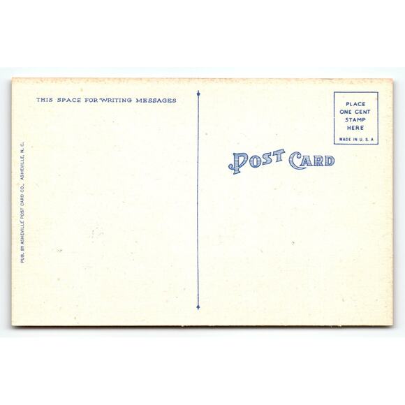 Vintage WWII Indoor Activities Military Postcard by Asheville Post Card Co. - Picture 2 of 2